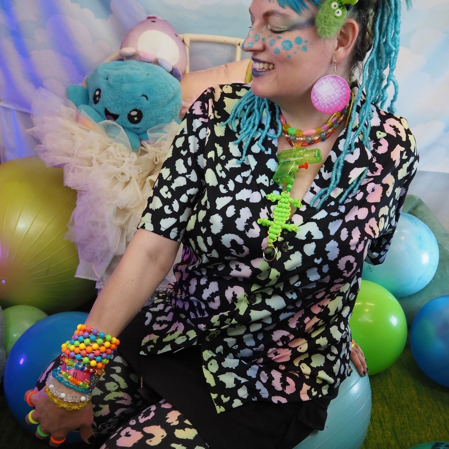Rainbow Leopard Blouse