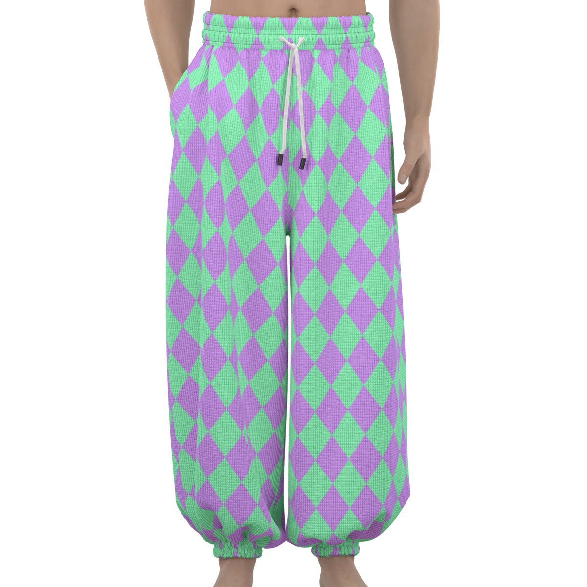 Minty Lavender Jester Clown Pants
