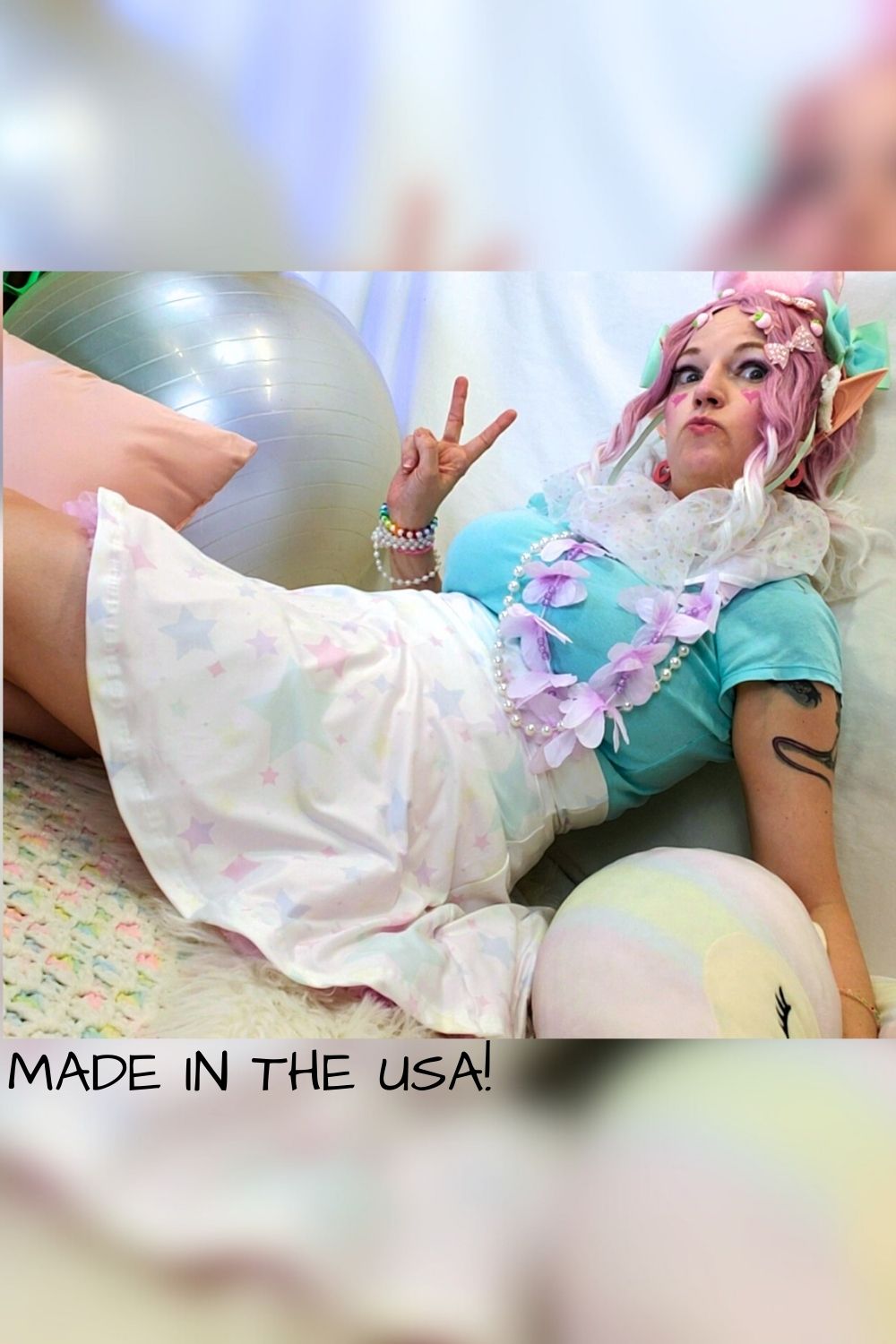 Pastel Stardust Skate Skirt