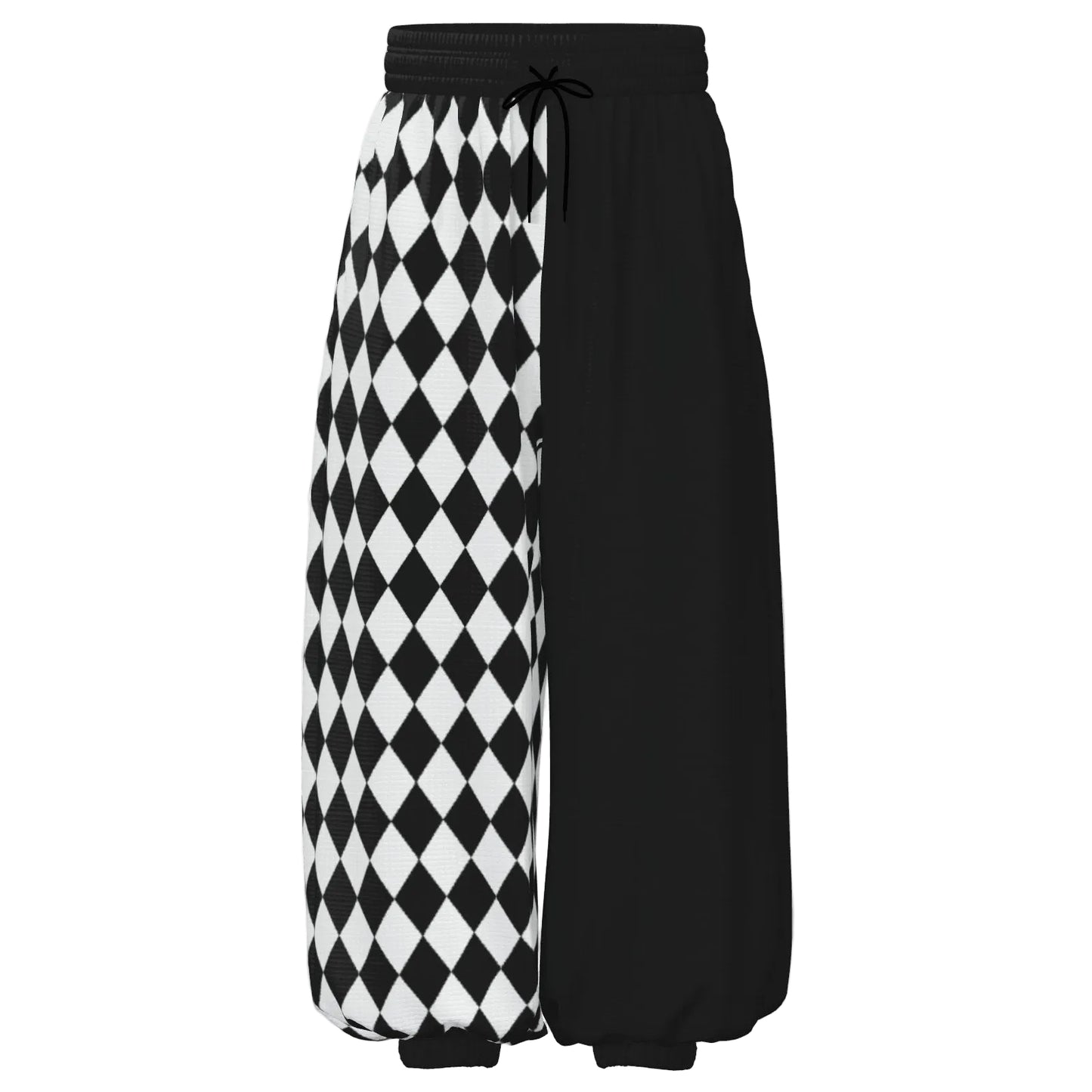 Pierrot Harlequin Half Split Jester Clown Pants