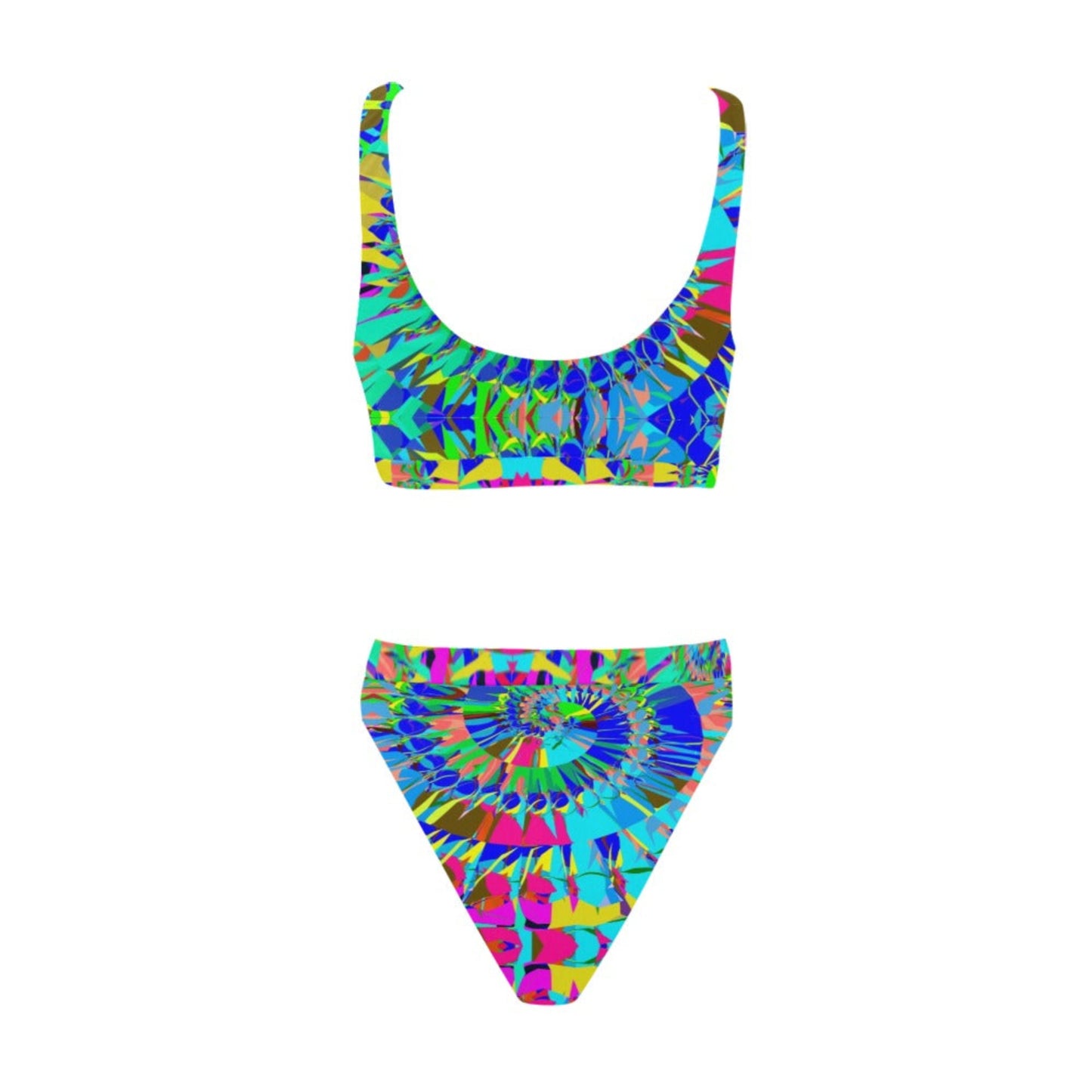 Rave Fractal Sporty Bikini Swimsuit