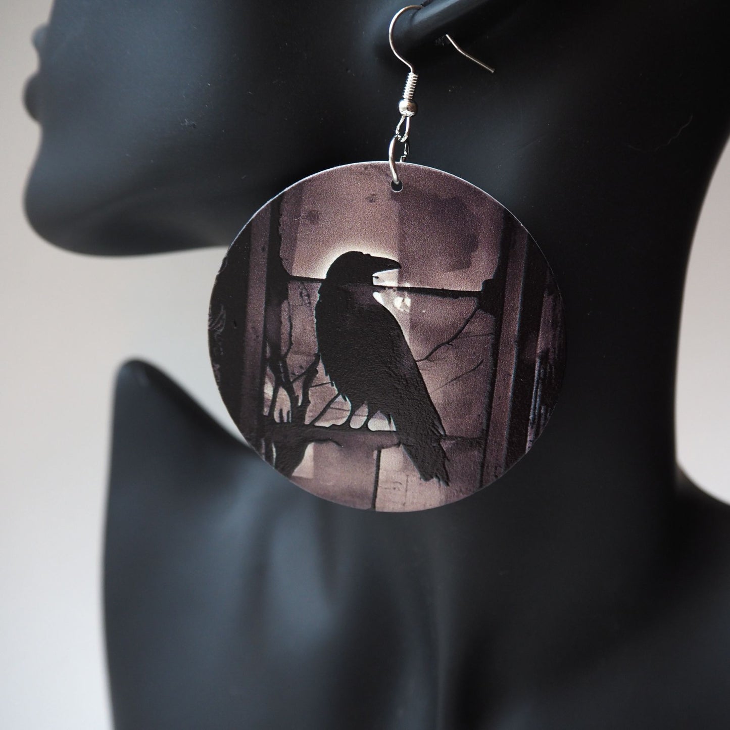 Pendientes Raven Noir