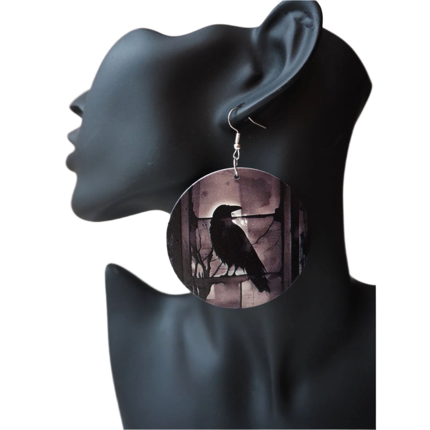 Pendientes Raven Noir