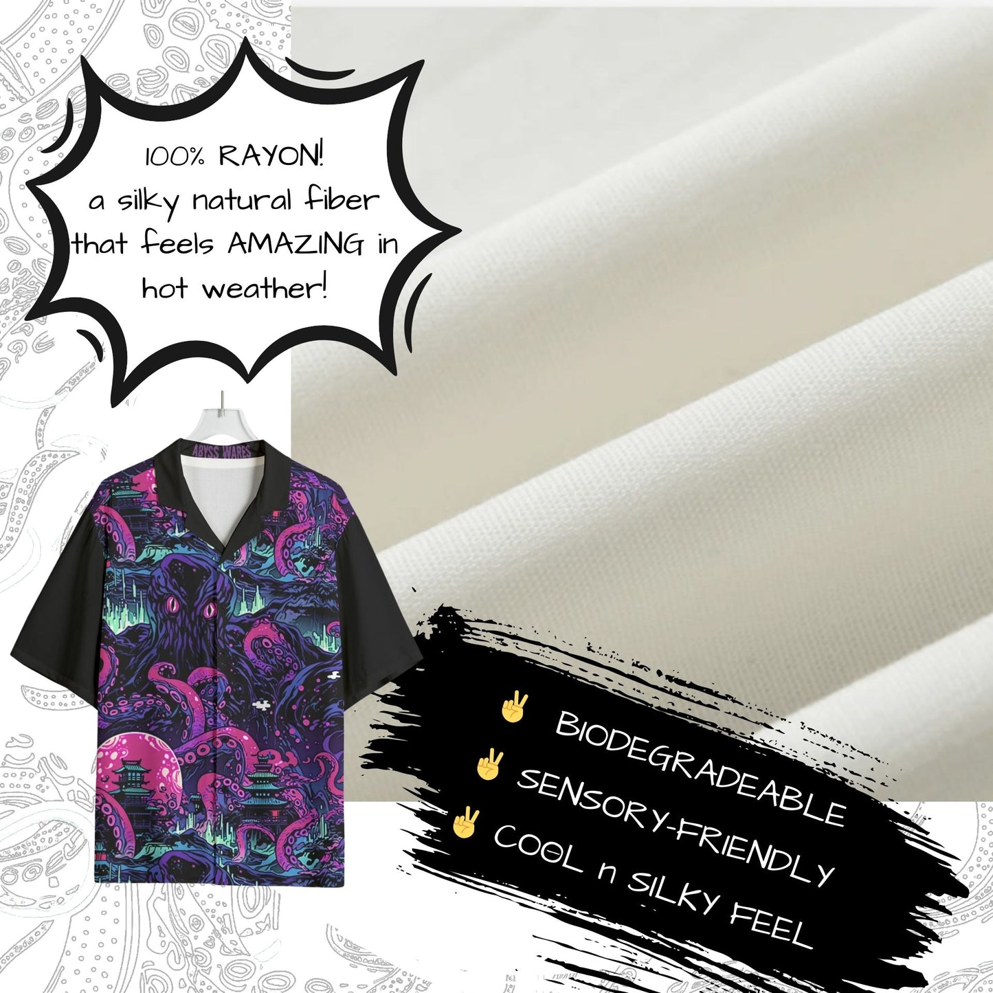 Kraken Invades Tokyo Bowling Shirt