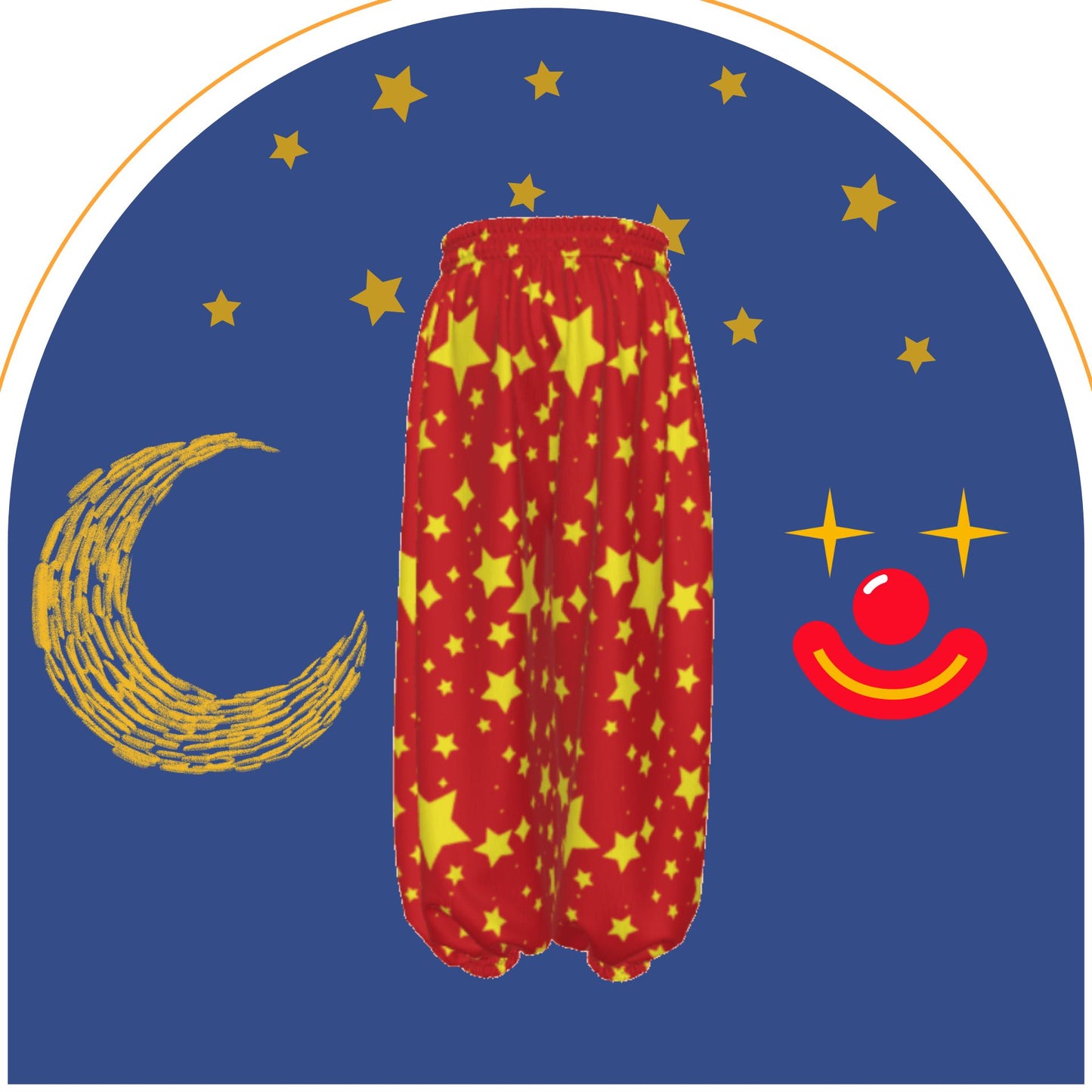 Ruby Stardust Clown Pantaloons