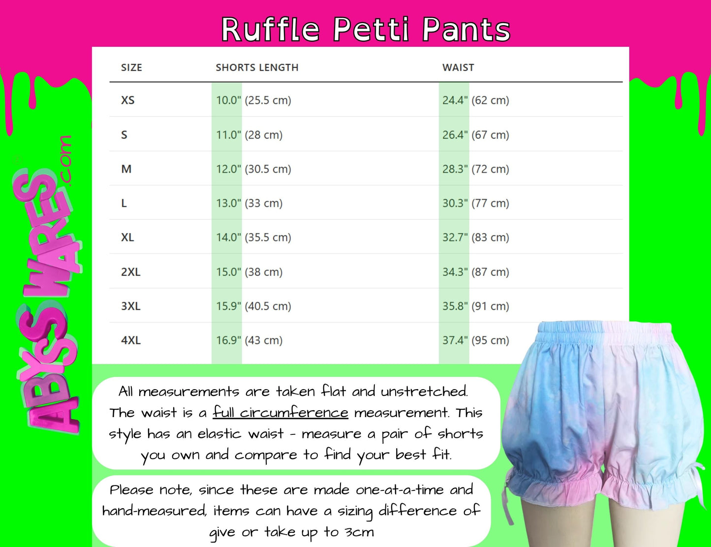 Pumpkin Stripe Puffy Jester Clown Shorts