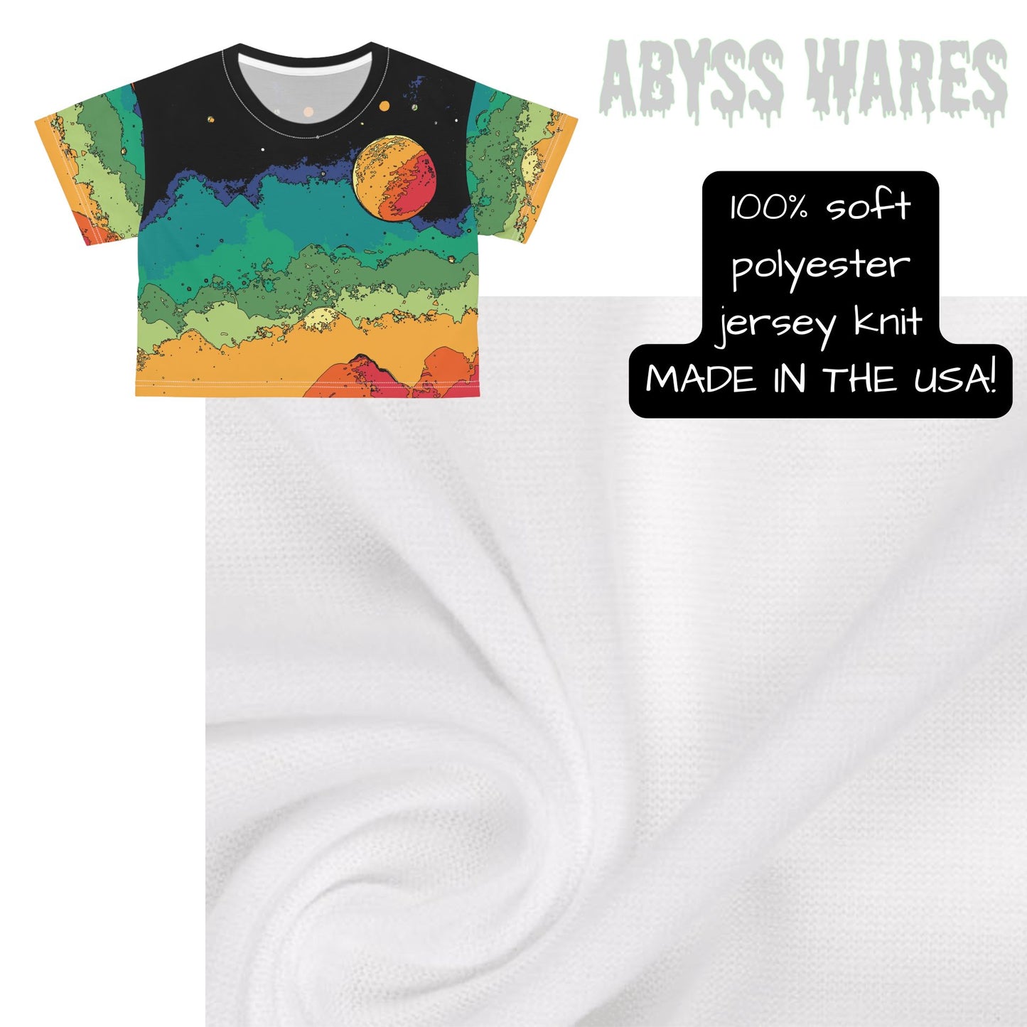Scifi Lofi Scene Crop Top