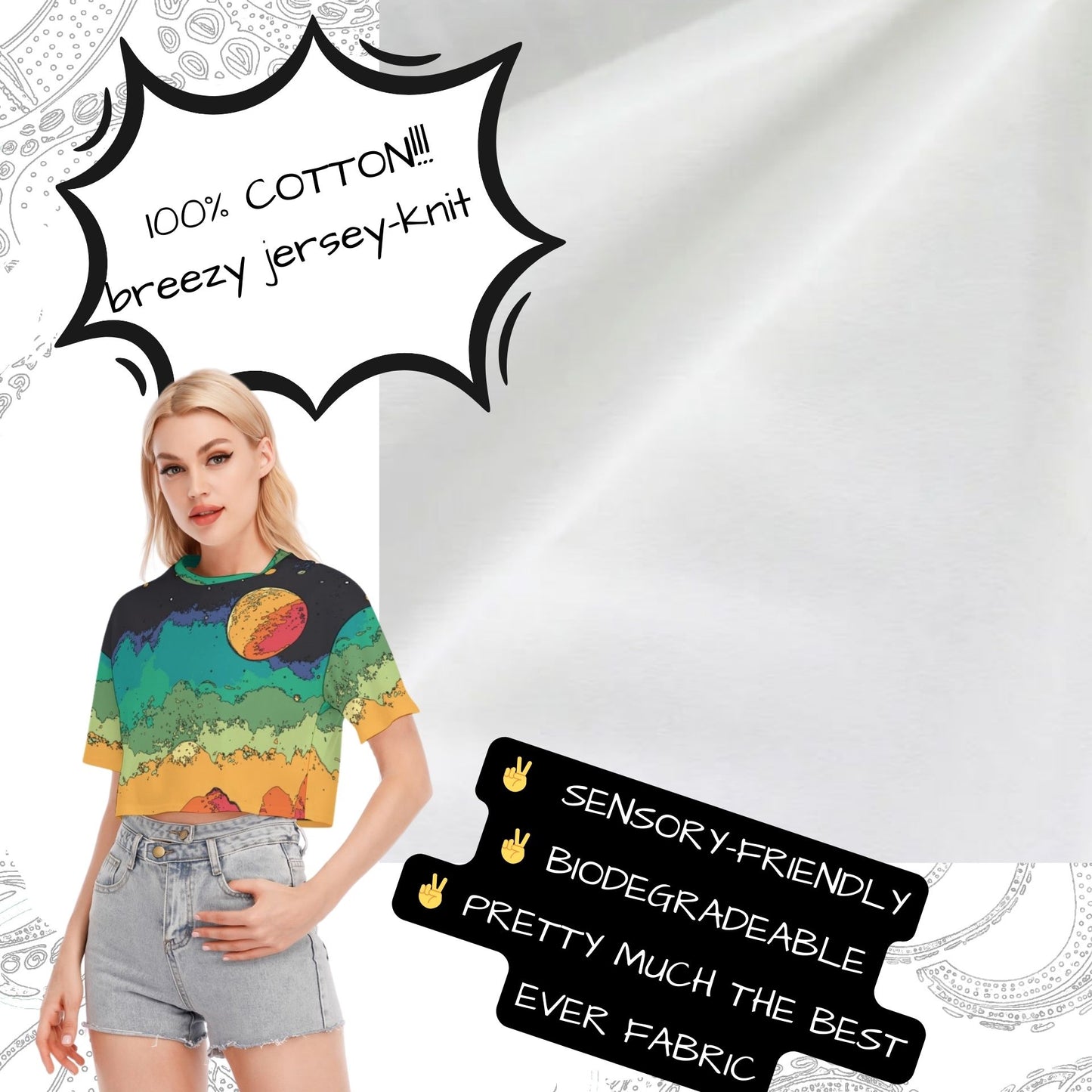 Scifi Lofi Crop Top