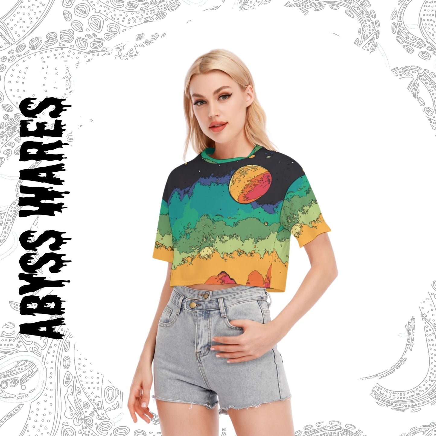 Scifi Lofi Crop Top