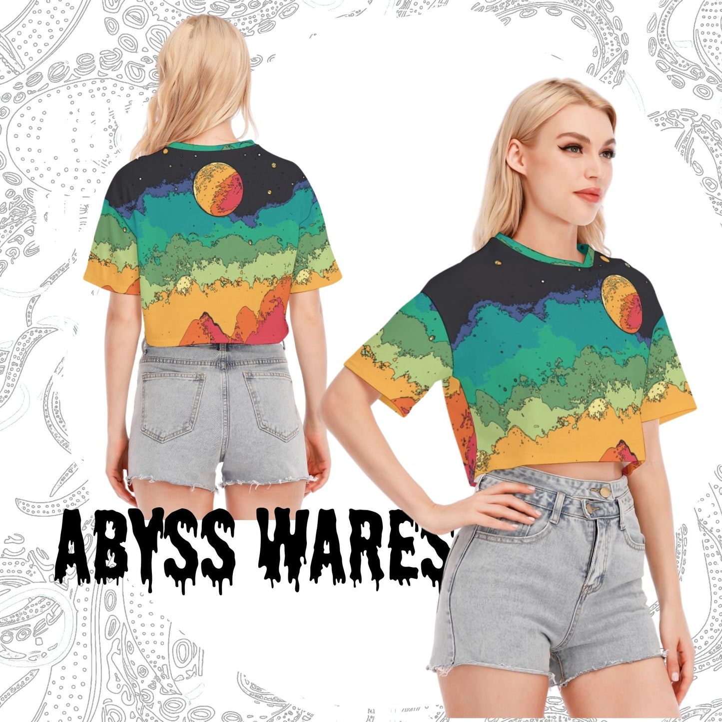 Scifi Lofi Crop Top