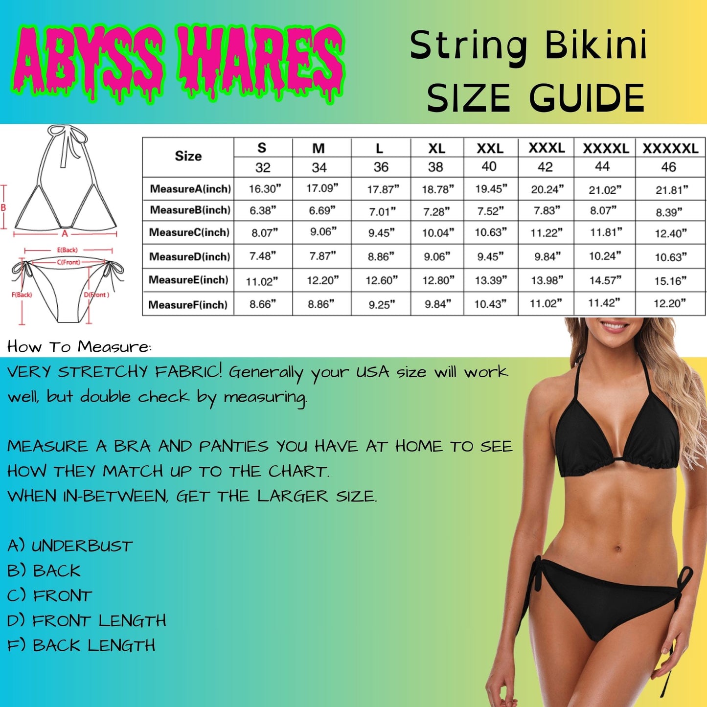 Pretty Drippy Goth Bikini