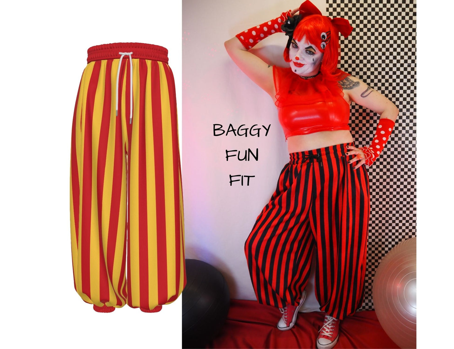 Sun Stripe Clown Pantaloons