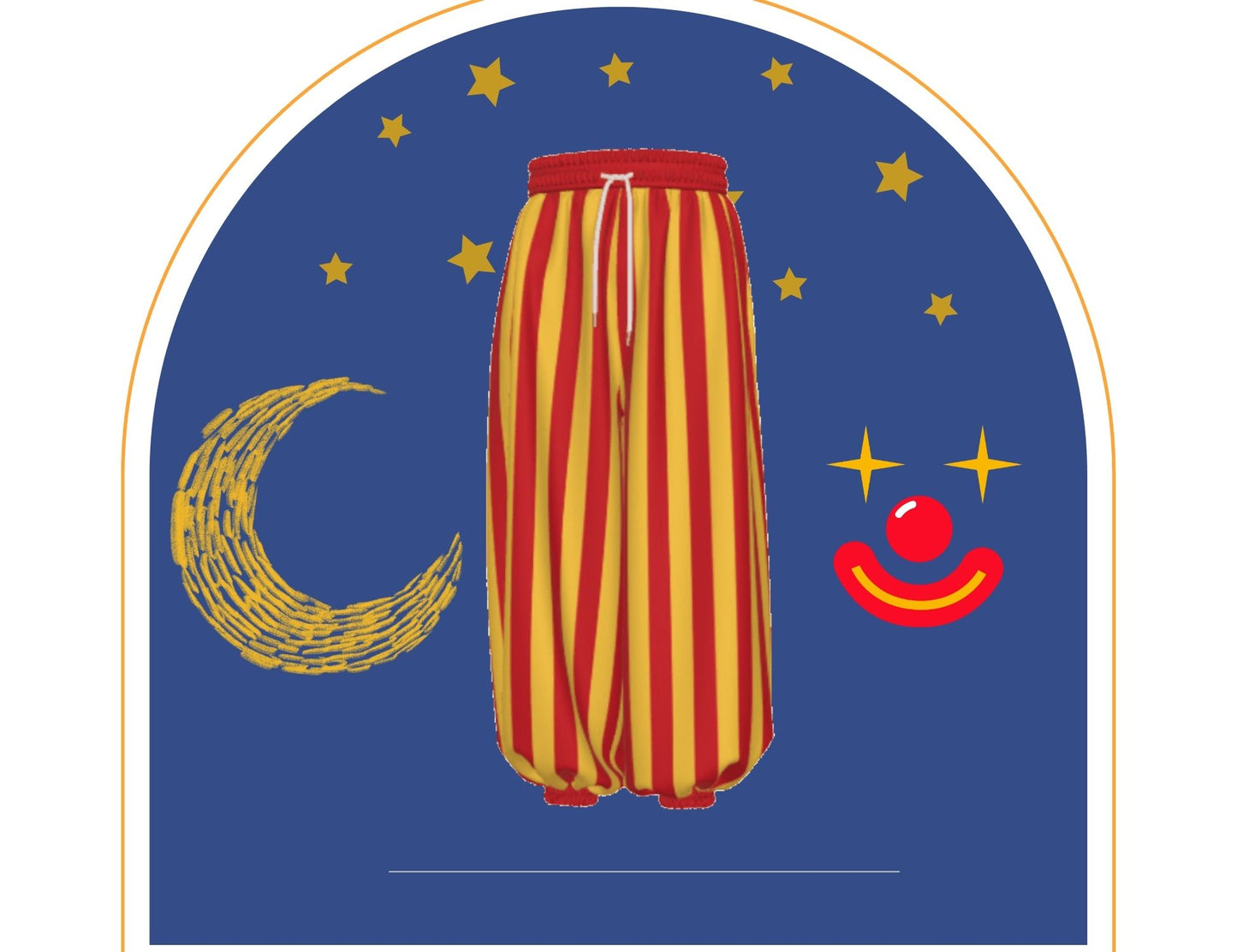 Sun Stripe Clown Pantaloons