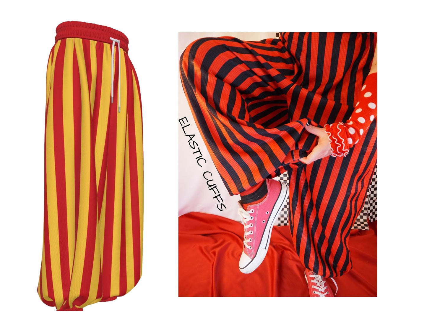Sun Stripe Clown Pantaloons
