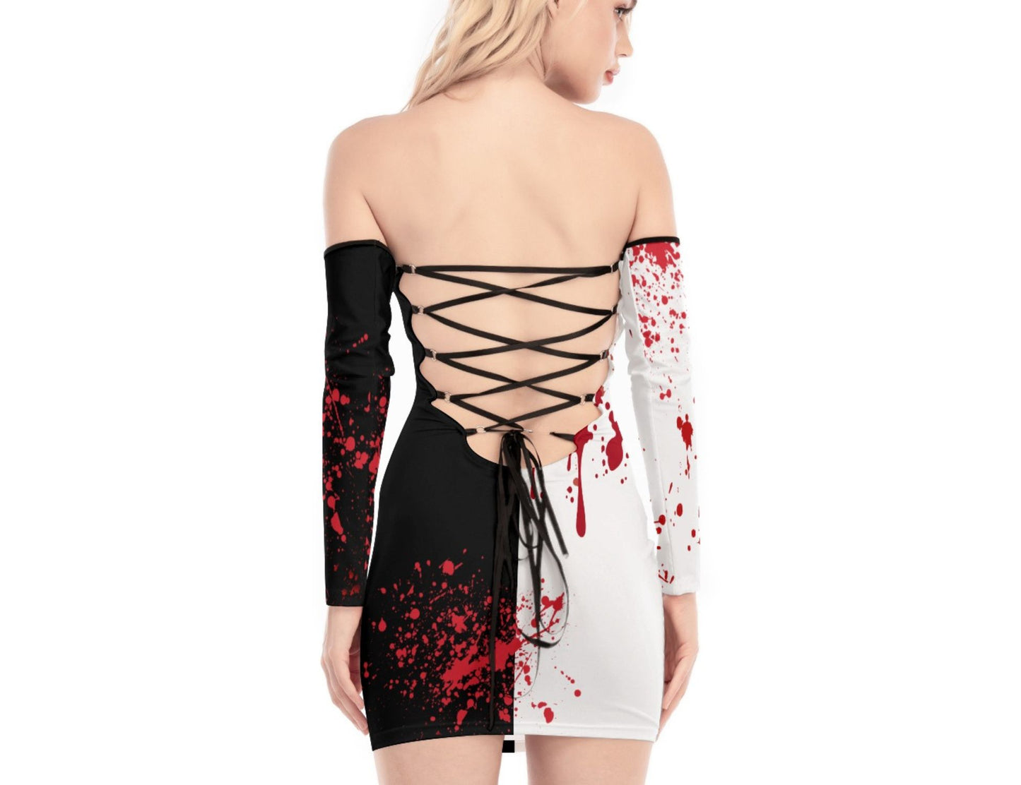 Terrifying Evil Clown Babe Bodycon Dress