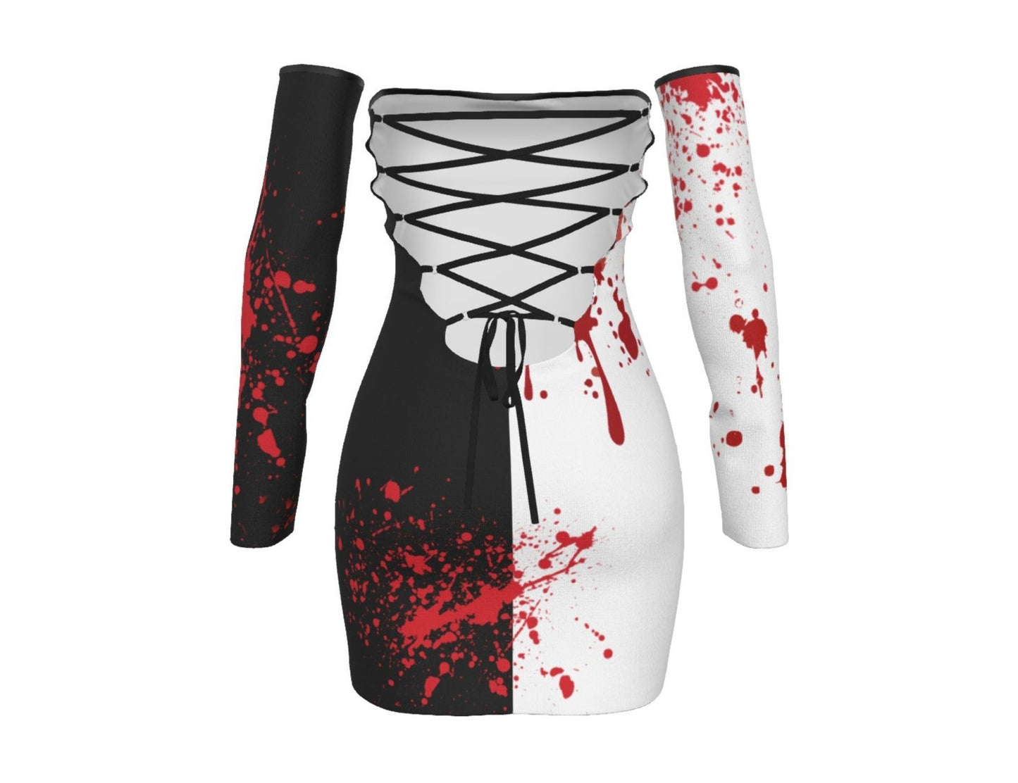 Terrifying Evil Clown Babe Bodycon Dress