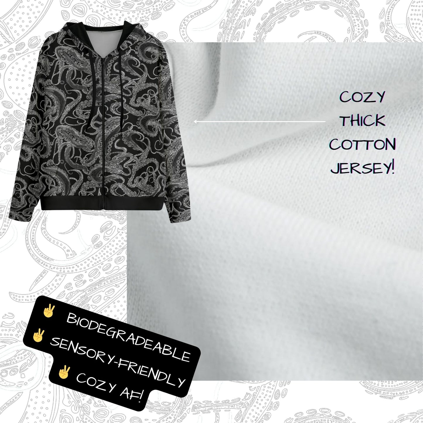 Xray Tentacle Zip Up Hoodie