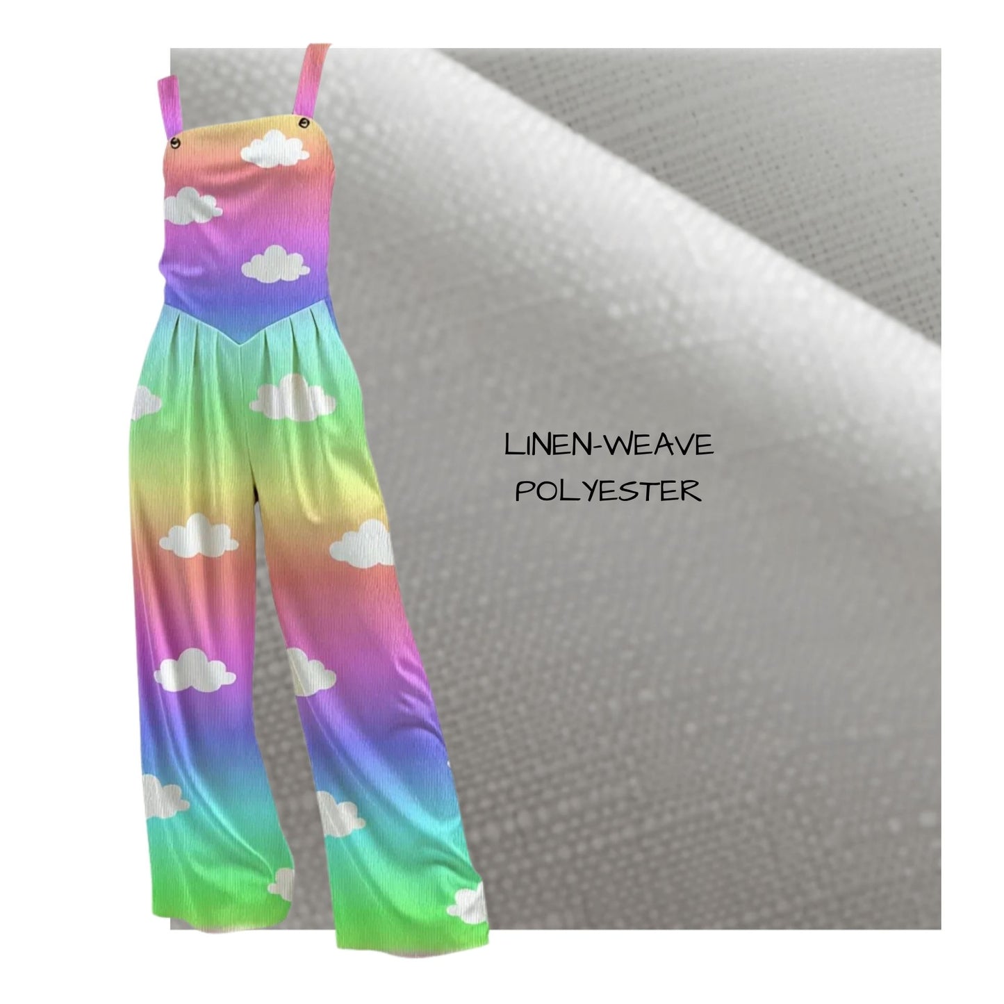 Unicorn Candy Clouds Palazzo Overalls