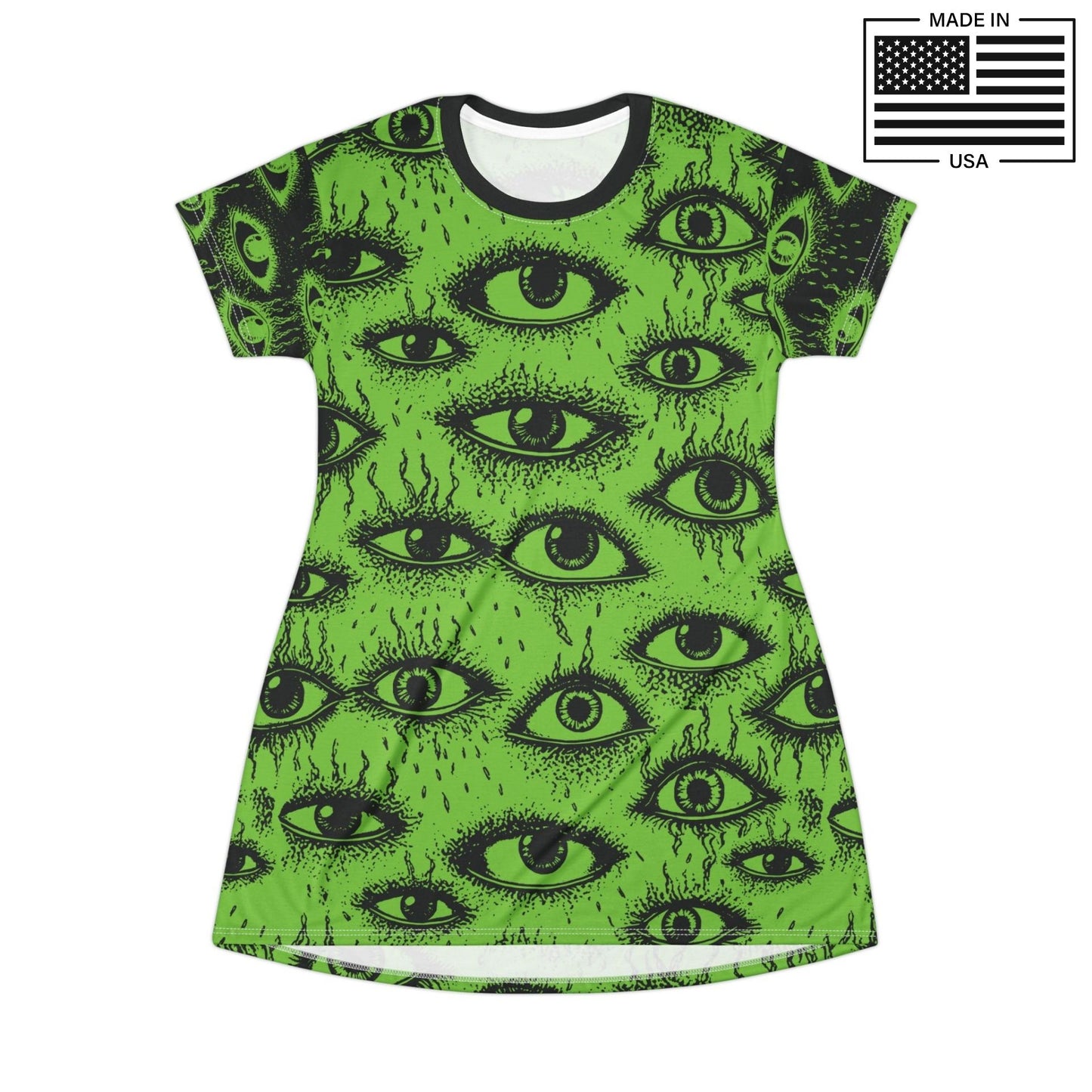 Weirdy Eye Alien Shirt Dress