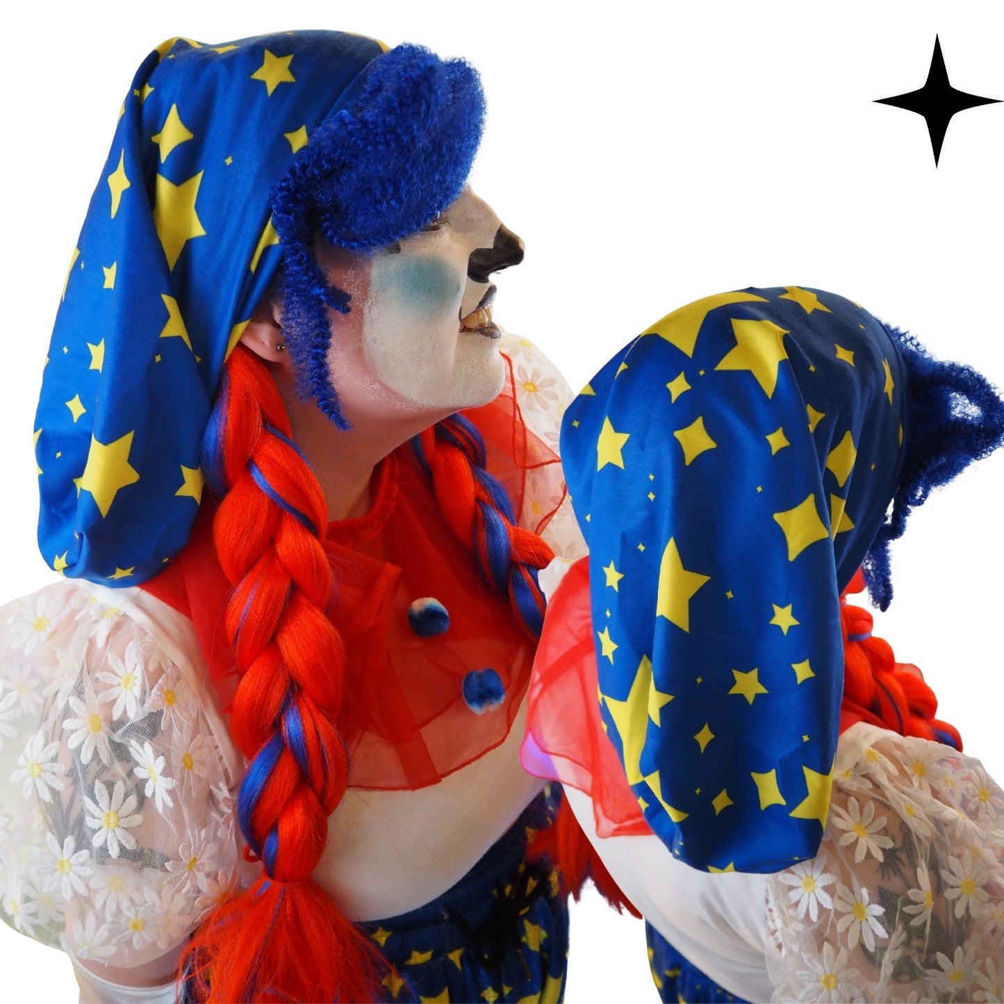 Phrygian Cap Dreamy Harlequin Jester Hat Pastel Clown Beanie