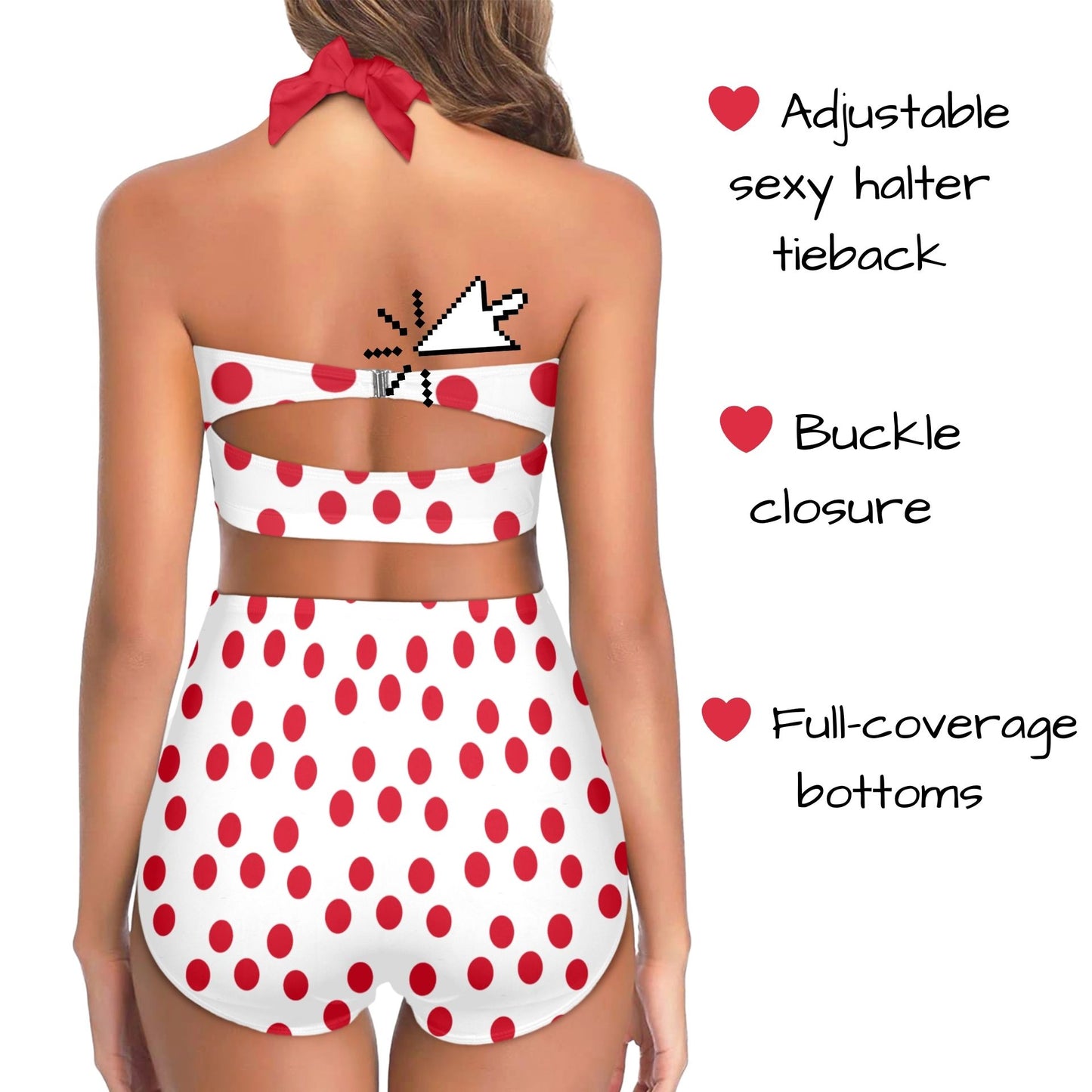 Lana Cherry Polka Dot Bikini