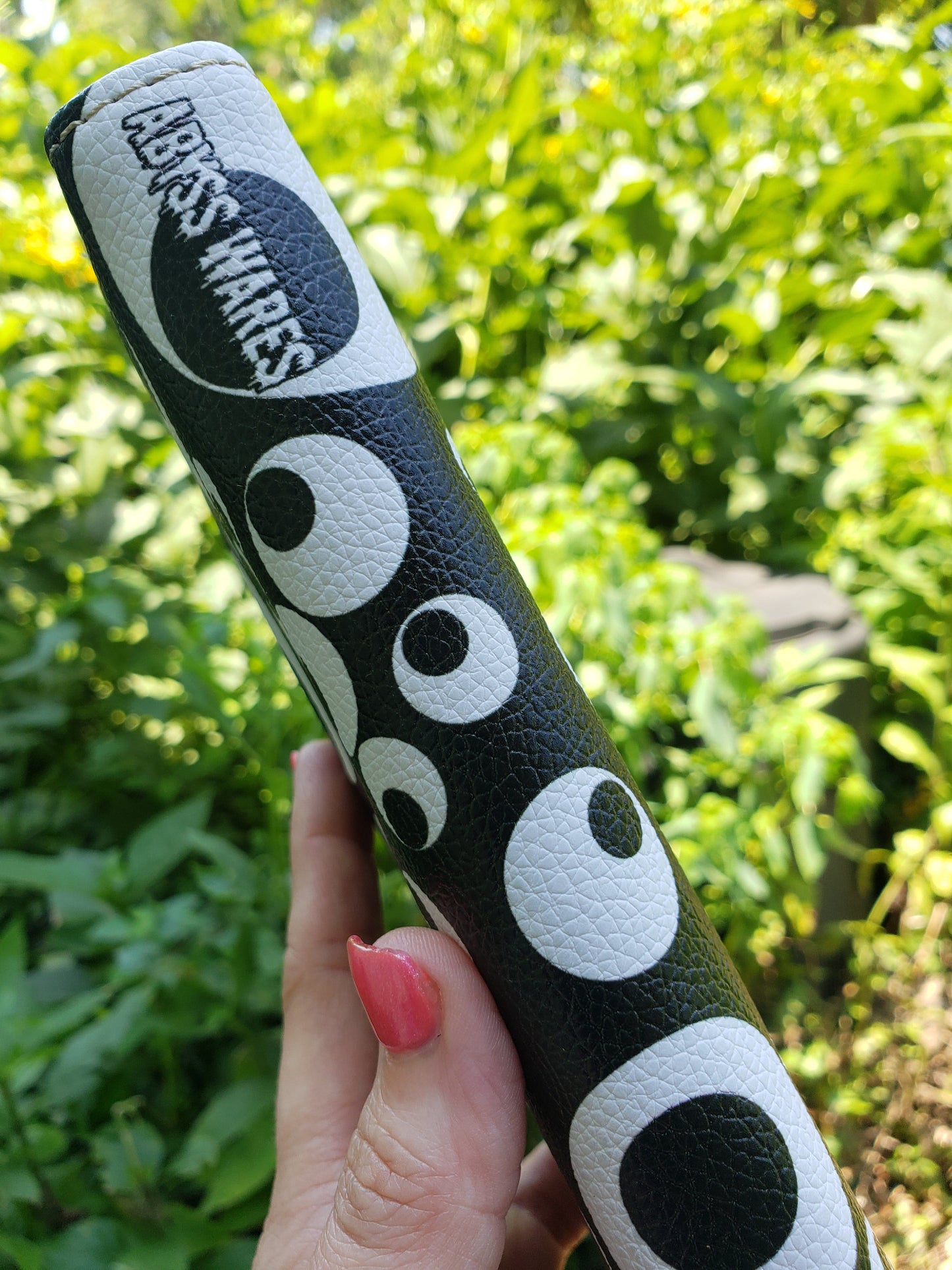 whimsigoth wallet with googly eyes