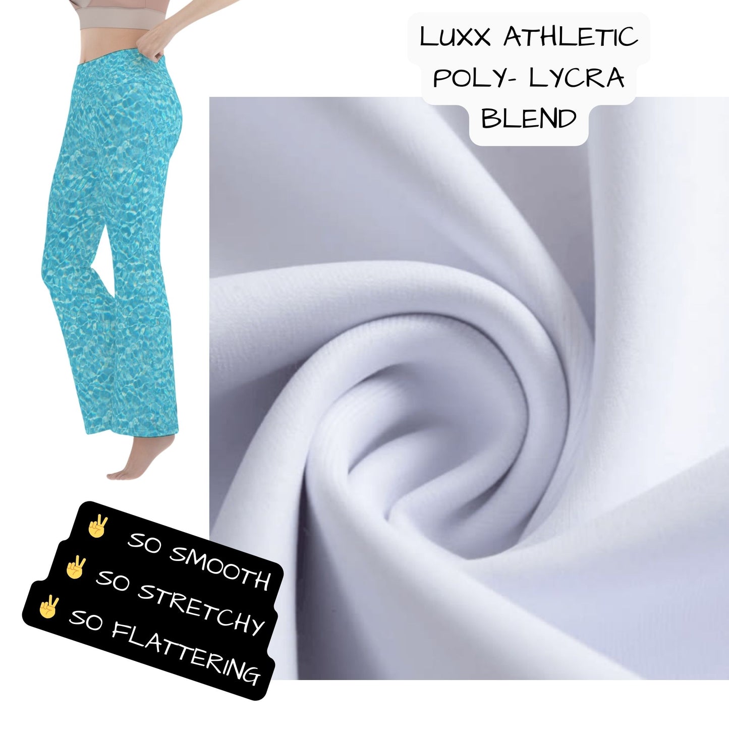 Pool Party Yoga Pants Flare Leggings