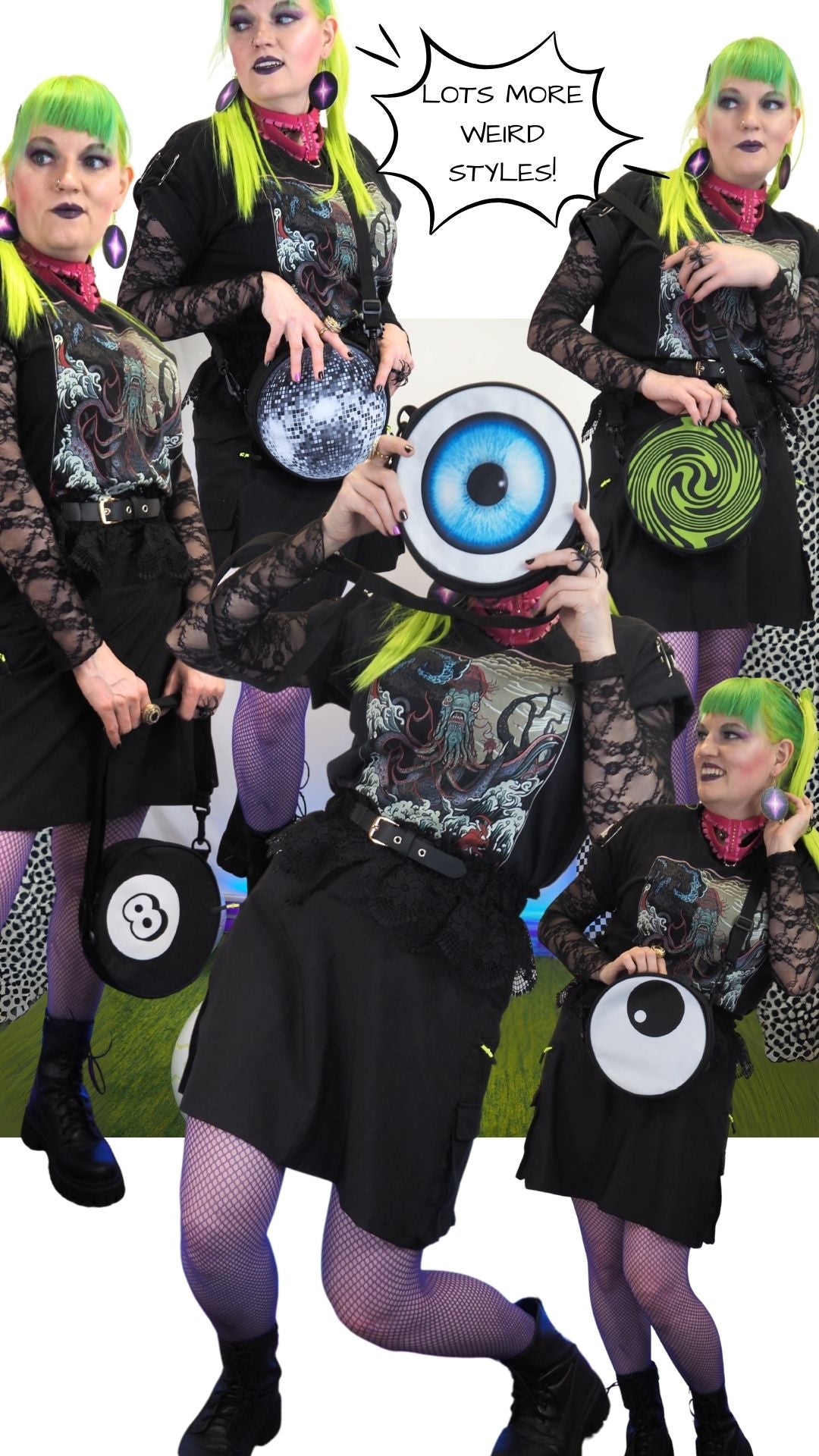 Bolso bandolera Cyber Swirl Y3K