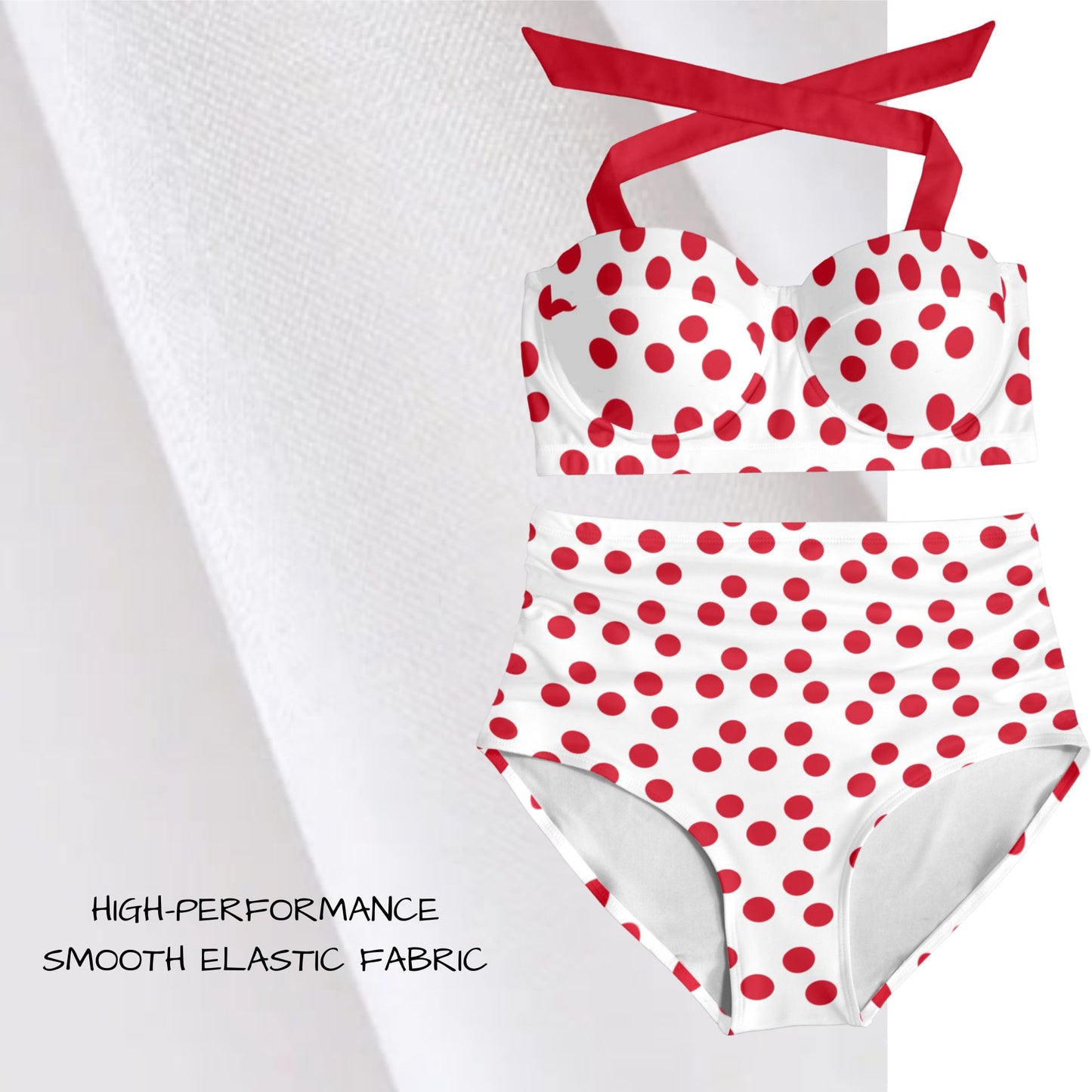 Lana Cherry Polka Dot Bikini
