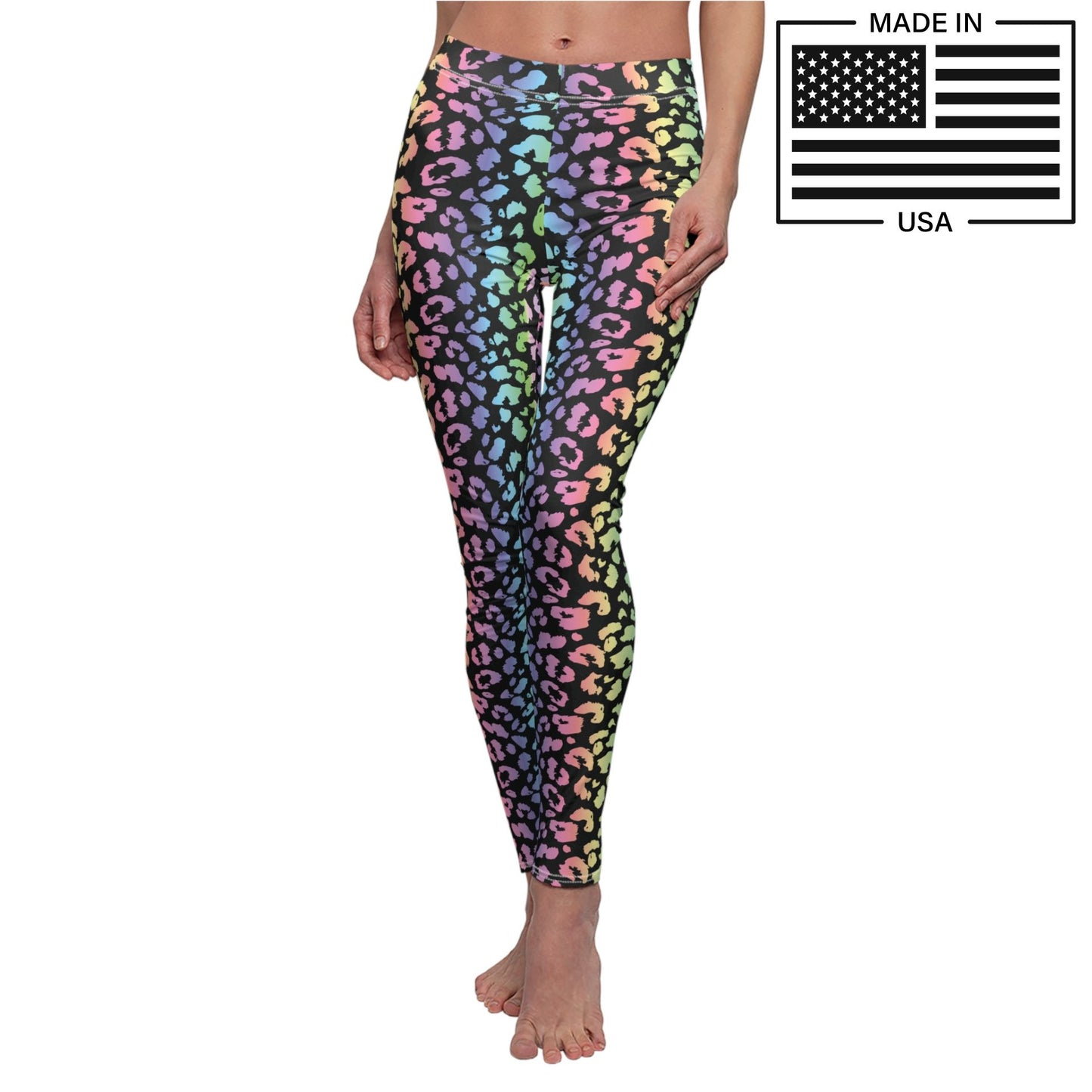 Rainbow Leopard Leggings