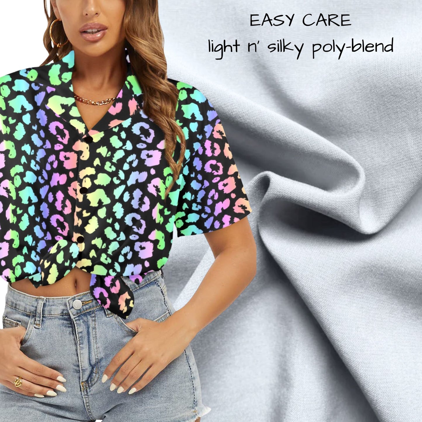 Rainbow Leopard Blouse