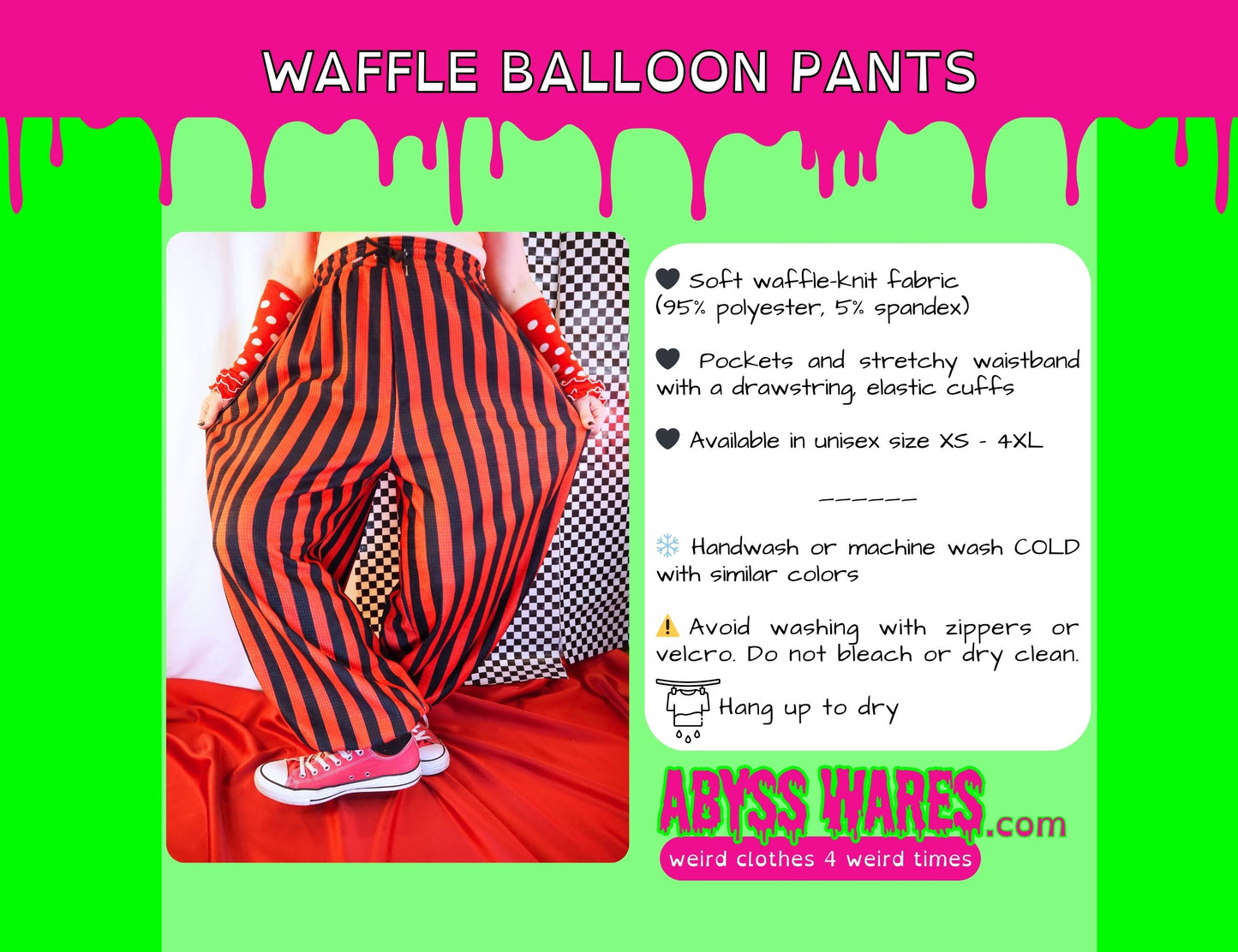 Silly Sun Clouds n Rainbow Stripe Clown Pants