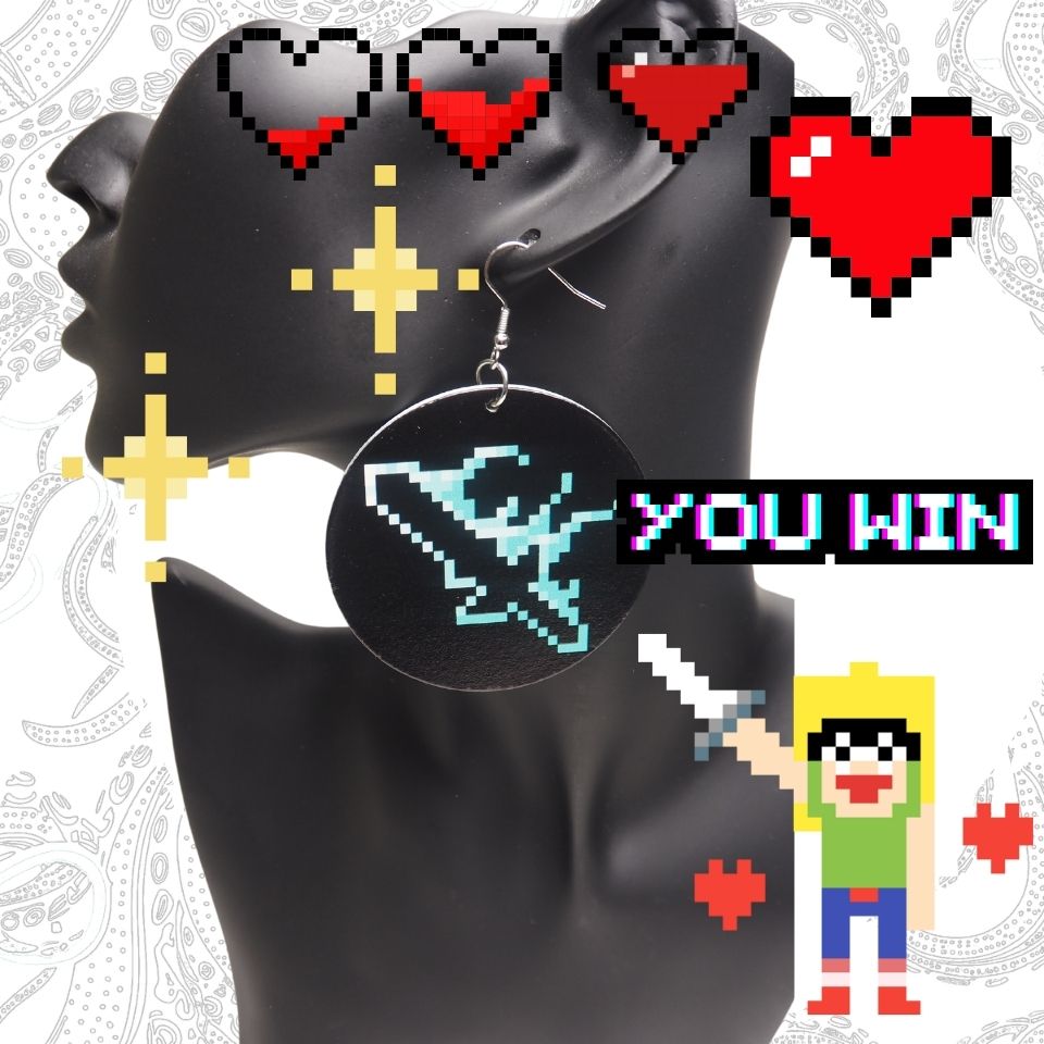 幽灵剑 8bit 耳环