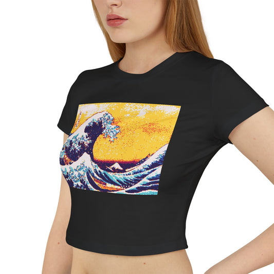 8bit Wave Women's Baby Tee