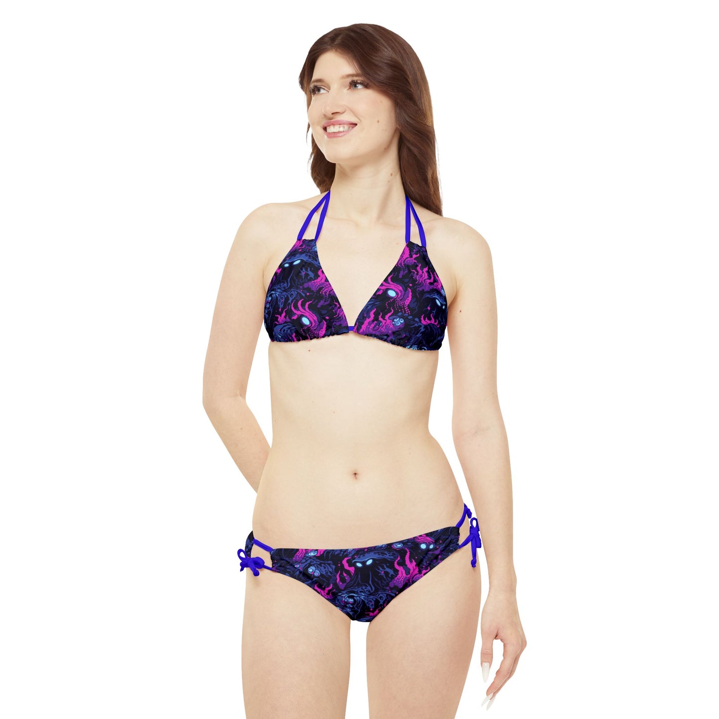 Purple Lurker Kraken String Bikini 2pc Set