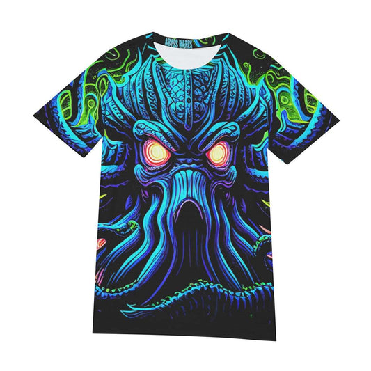 Blue Madness Cotton Cthulhu Streetwear TShirt