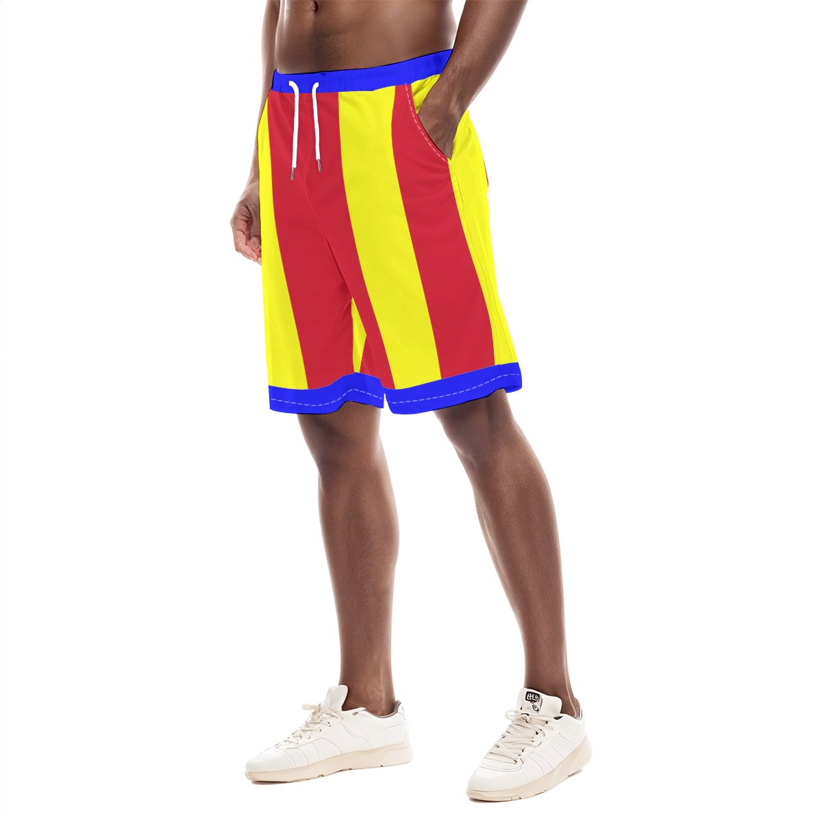 Primary Contrary Pal Stripe Gym Clown Shorts