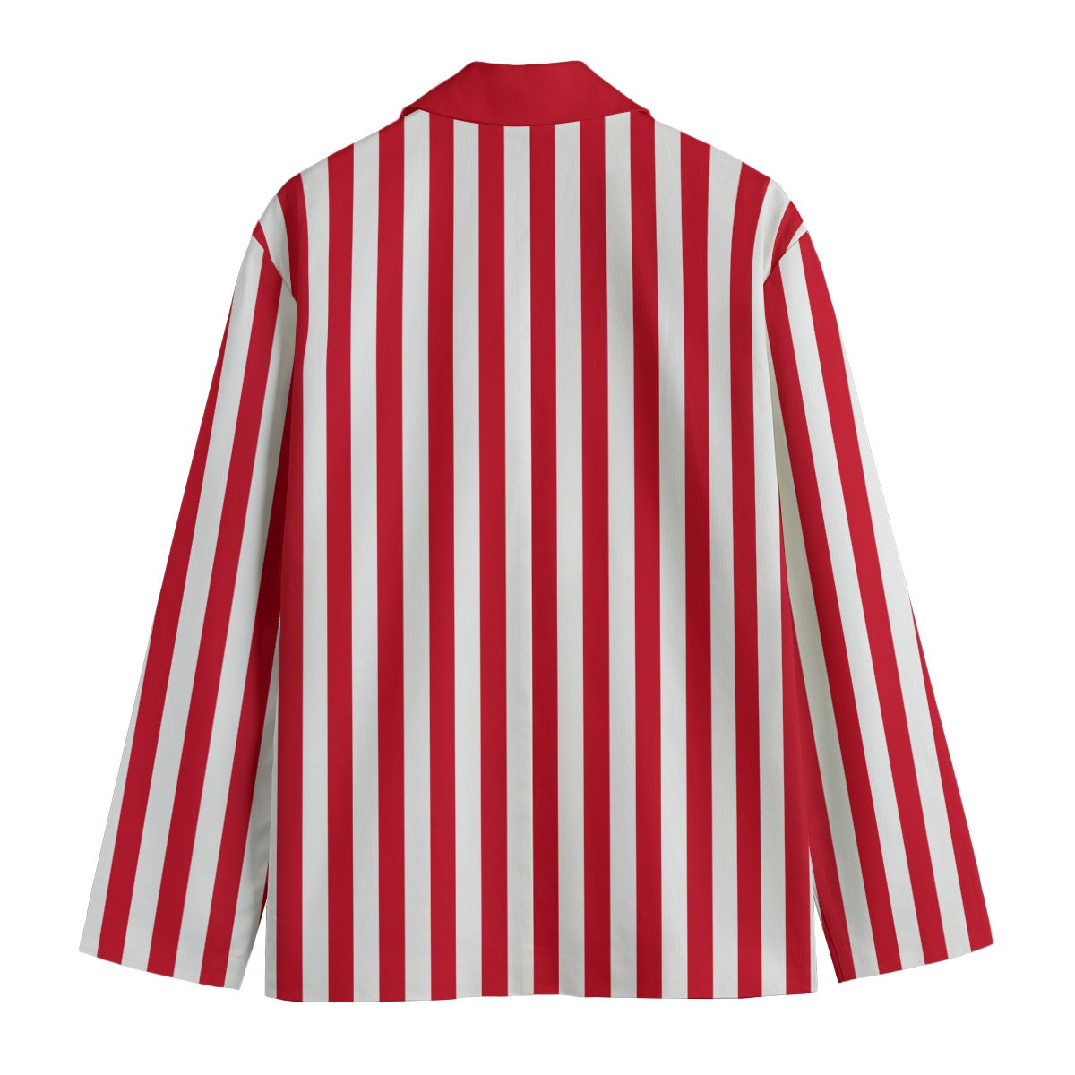 Ringelmeister Herren-Clownanzug, rot-weiß gestreift