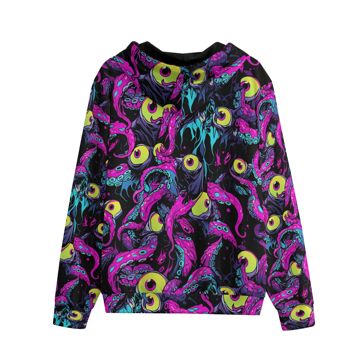 The Shoggy Hoodie 100% Cotton COZY AF Weirdcore Streetwear Eyeballs n Tentacles Scenecore Zip Up