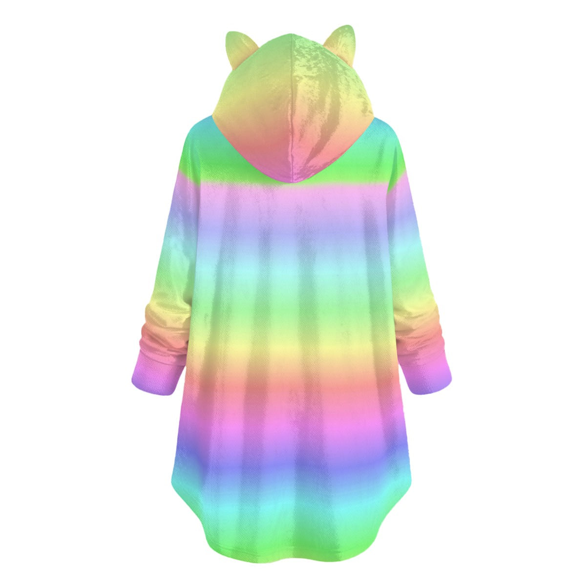 Gentle Rainbow Cat Ear Hoodie