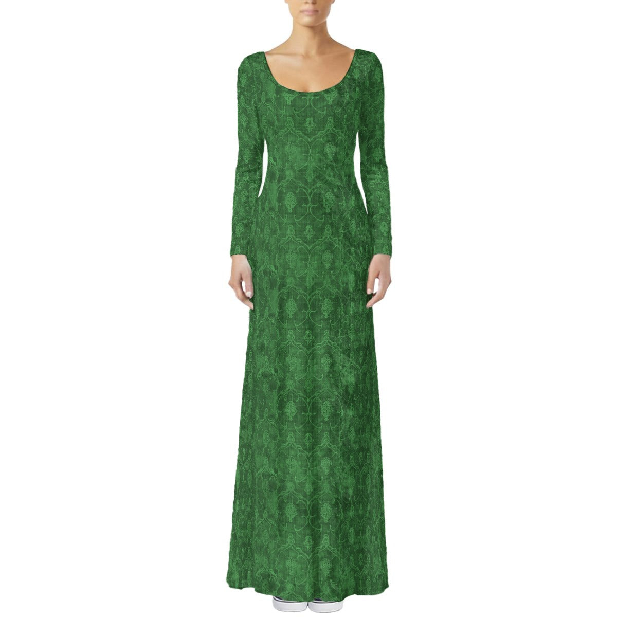 Emerald Solstice Green Velvet Dress