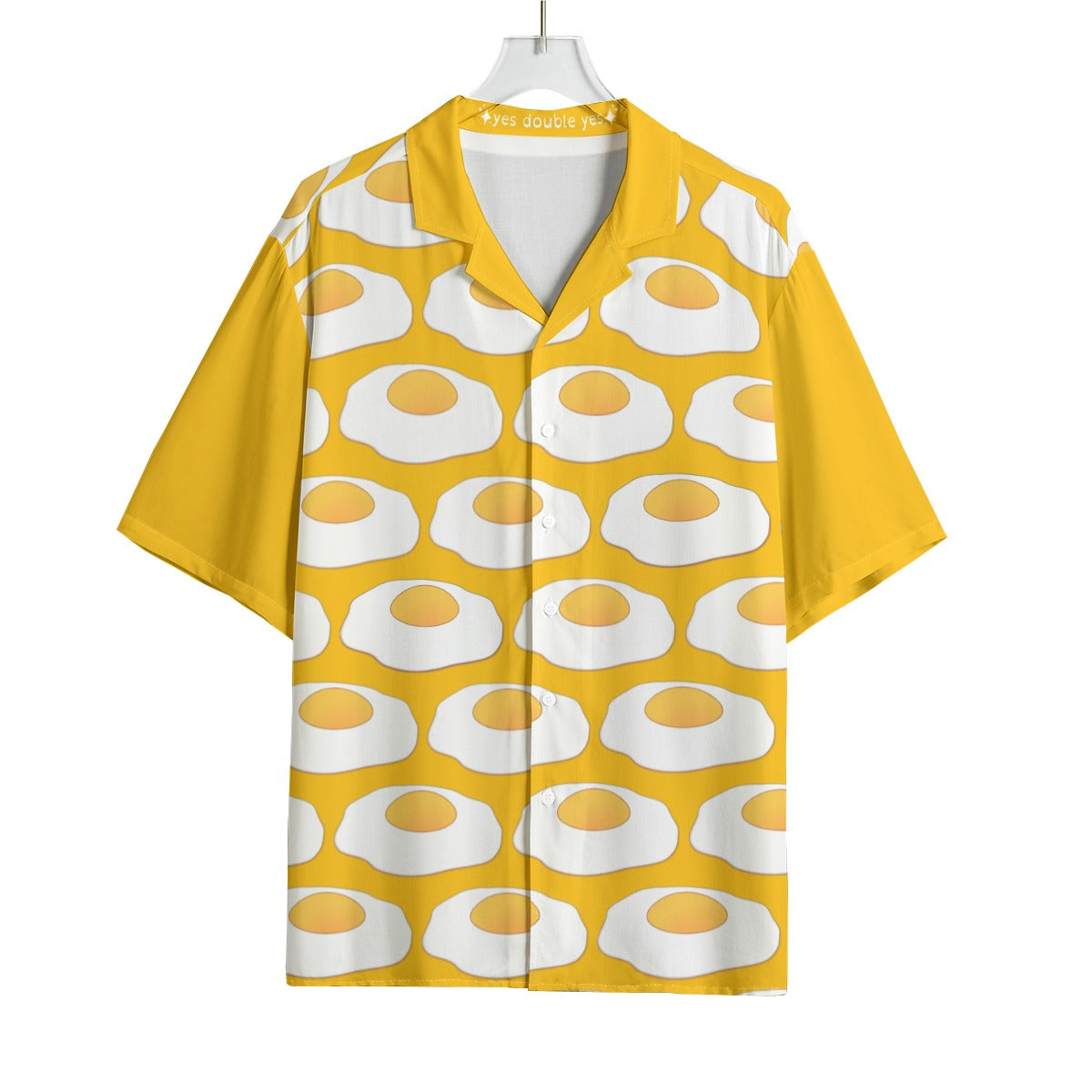 Sunny Side Up Eggs Bowling Shirt Funny Egg Yolk Yellow Weirdcore Breakfast Theme Clothing Clown Rayo