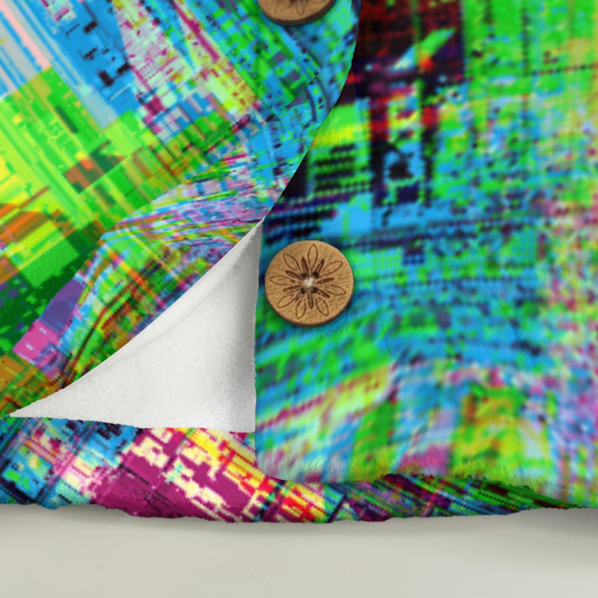 Glitch Cat Ear Plush Hoodie