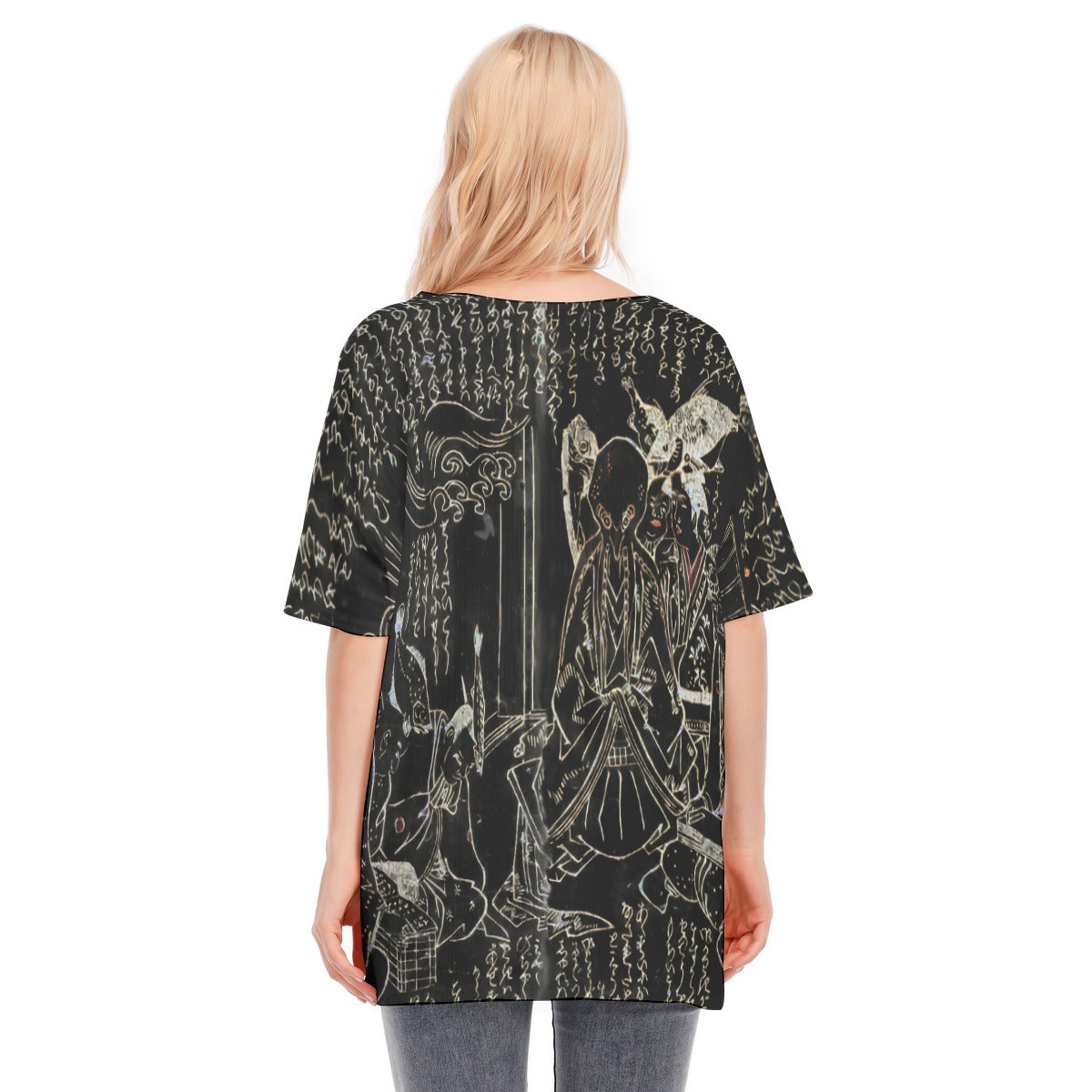 Octopus Potato Cthulhu Cotton Batwing Flowy Blouse