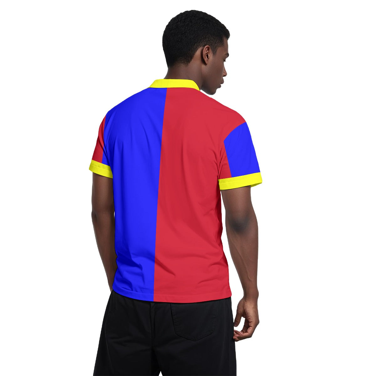 Primary Pal Pompom Polo, Color Block Clown Shirt