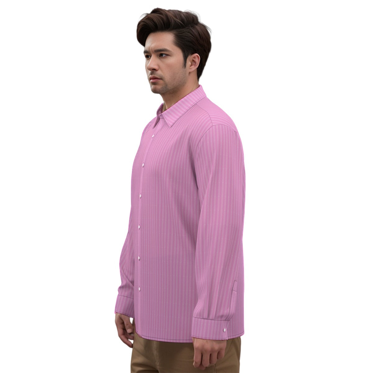 Fizzy Pink Pinstripe Satin Shirt