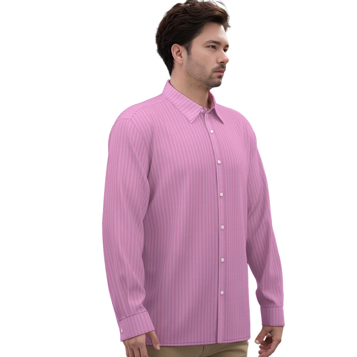 Fizzy Pink Pinstripe Satin Shirt