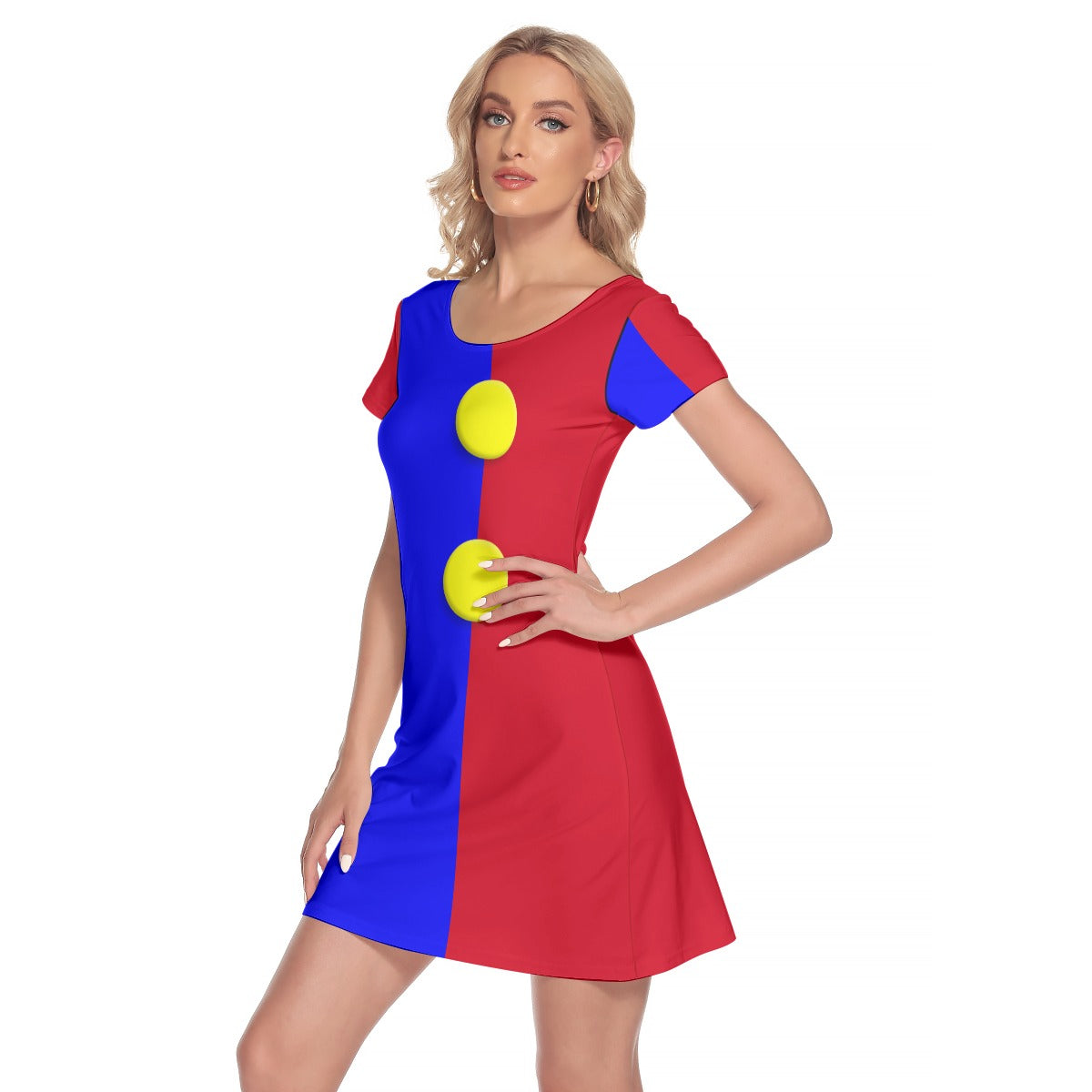 Primary Pal Clown Tshirt Dress