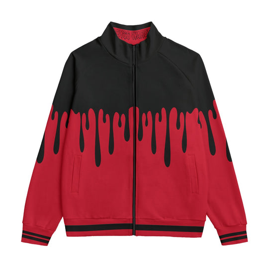 Horror Ooze Racing Jacket Zip Up Sweater Red & Black