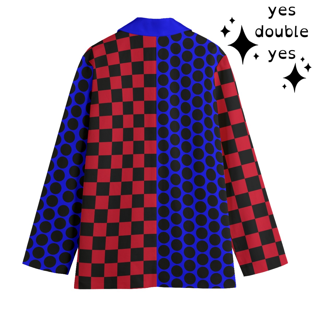 Clown Coatnundrum Dots Checks Jacket Clowncore Red Blazer